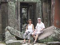 Dagmar und Karl in Angkor