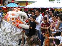 Drachentanz zum Chinesischen Neujahrsfest