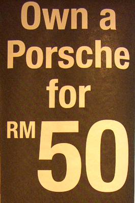 Own a Porsche for RM50